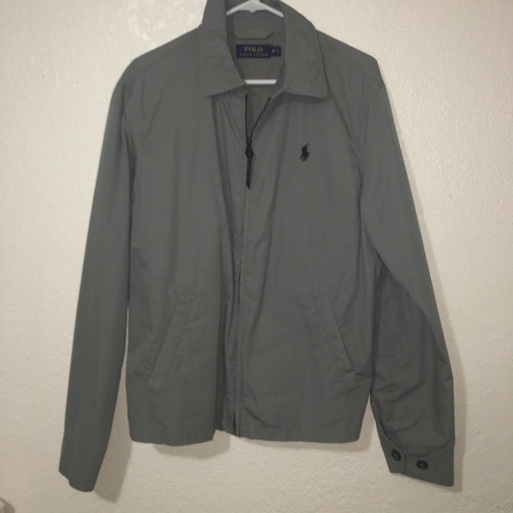 Gray/Green Polo Jacket